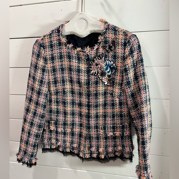 🩷 MARCCAIN Checked Jacket N4 (40 / M-L) - Picture 6 of 12